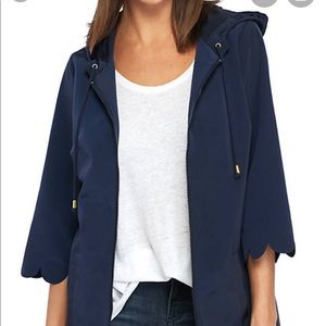 Crown & Ivy scallop trim jacket